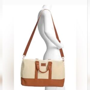 TOMS Sherpa faux leather weekender bag NWOT